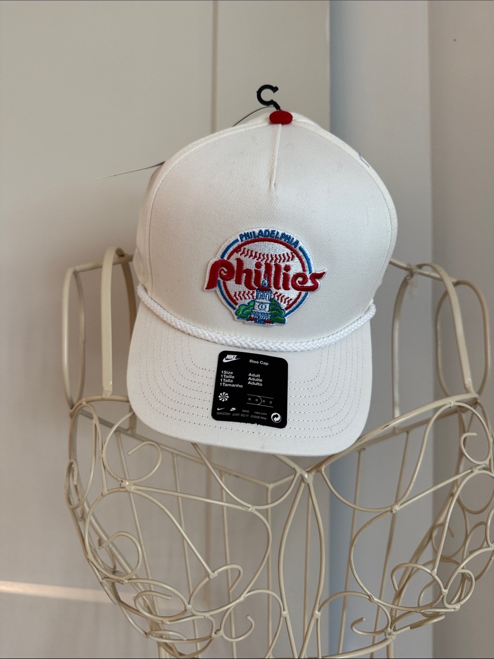 Nike Philadelphia Phillies White Baseball Logo Cap NWT